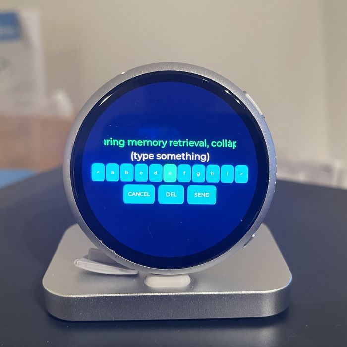 On-device keyboard, typing a reply letter by letter